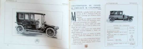 Renault Automobiles Modelprogram 1911 Carbrochure (5253)